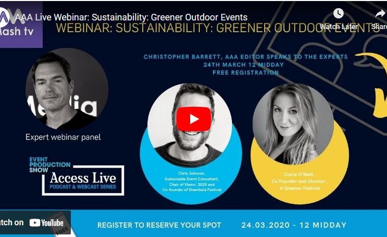 webinar- SUSTAINABILITY REENER OUTDOORS EVENTS