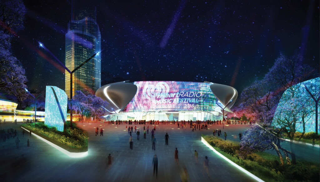 Artist's impression of Brisbane Arena