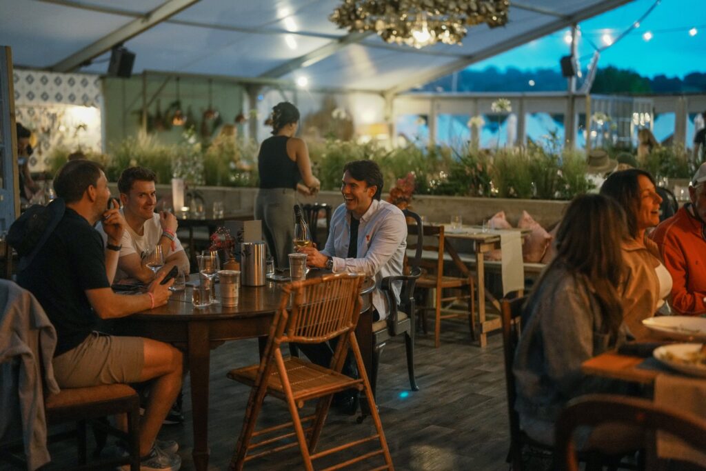 Dining at the Pop-Up Hotel 
